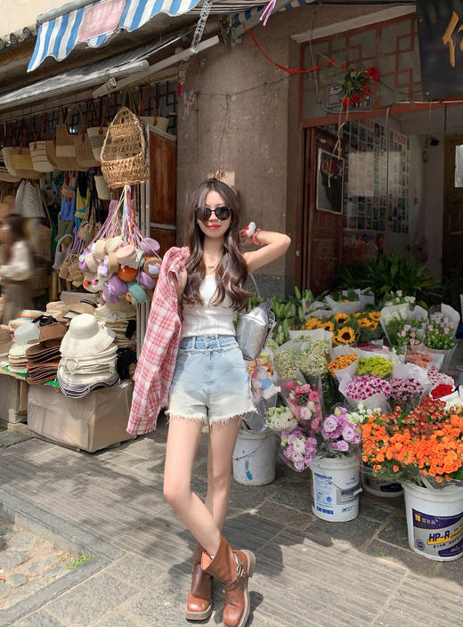 【129元任选2件】现货！渐变牛仔短裤 商品图10