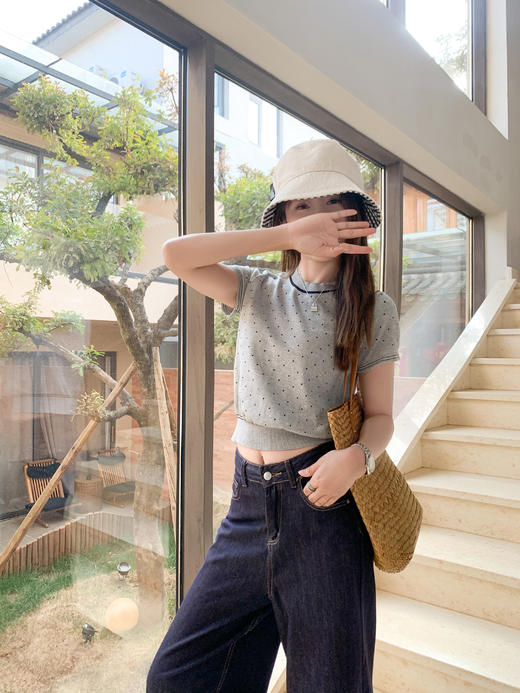 【129元任选2件】现货！2色针织波点短袖 商品图11