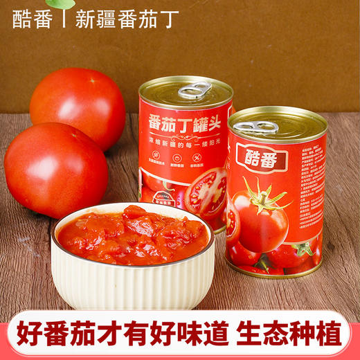 【自营】酷番 新疆蕃茄丁罐头 400g*6罐 商品图3