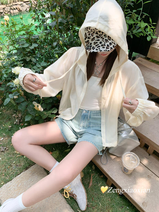 【149元任选2件】最后一波现货！宽松慵懒风连帽防晒开衫 商品图6