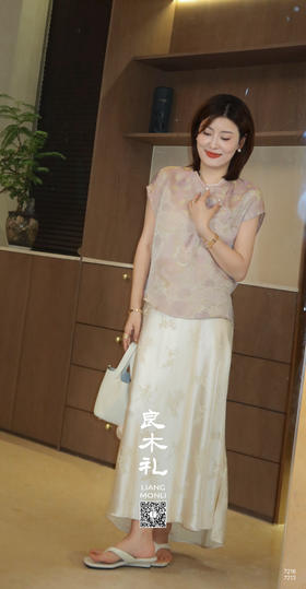 印花——醋酸半裙