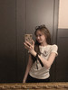 XS码 金蘑菇菇 Jennie好会穿 妮式穿搭/蝴蝶结短袖t恤 商品缩略图4