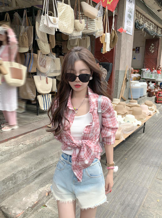 【129元任选2件】现货！渐变牛仔短裤 商品图11