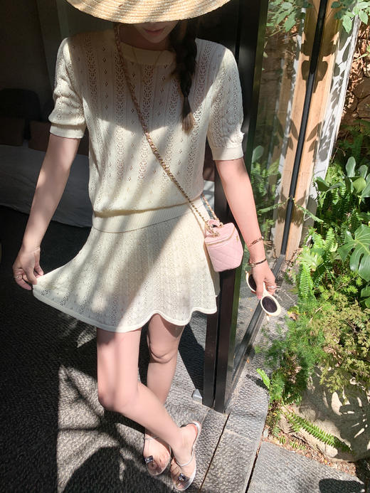 【169元任选2件】最后一波现货！韩系穿搭镂空针织两件套装 商品图6