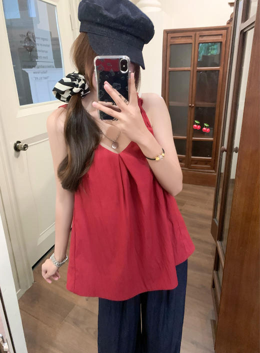 <曾小咸推荐>3.26现货秒杀 ！微信超特价！2色休闲裤 日常199.99 立减120 秒杀79.99！！ 红色吊带上衣 秒杀59.99！ 商品图12