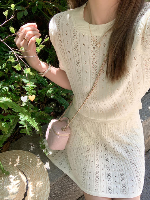 【169元任选2件】最后一波现货！韩系穿搭镂空针织两件套装 商品图12