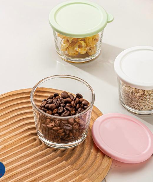 🔥低价秒杀，💰9.9到手4只【竖纹/平面玻璃保鲜密封罐】❗玻璃密封罐也太香了吧！厨房收纳新宠😍高颜值打造精致厨房 ✅透明瓶身+简约设计，收纳也能美美哒～坚固耐用，易清洁保养，省时省力 商品图2