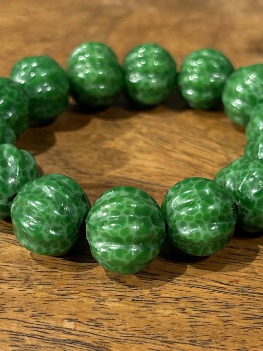 青蛙皮琉璃瓜棱珠手链，顺丰包邮 商品图8