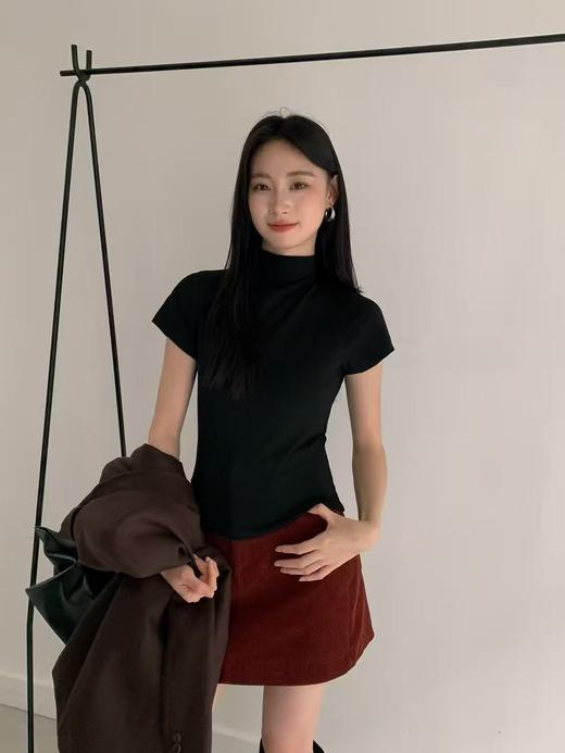 【GZ】无忧购韩系辣妹立领飞飞袖百搭修身显瘦短袖T恤5211（截单后3-5天发货) 商品图11
