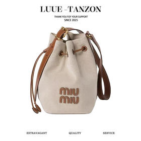 缪缪 24ss 秀款帆布水桶包(MM)