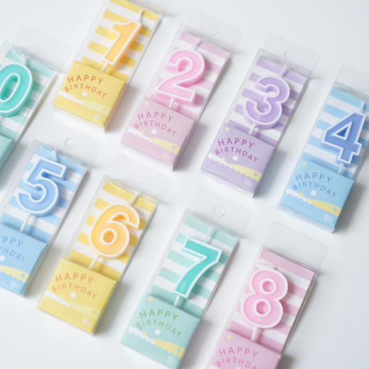 【积分兑换】彩色数字蜡烛 商品图1