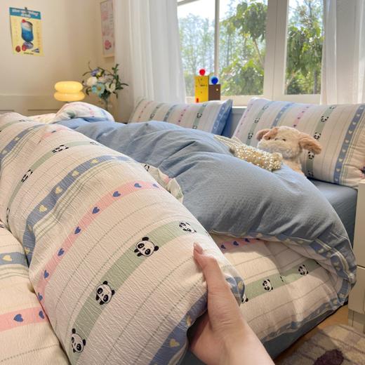 【YW】无忧购云感木棉皱皱双层纱四件套（截单3-5天发货) 商品图6