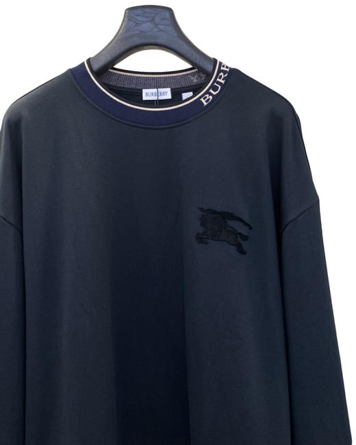 中性款领口拼接棉质刺绣卫衣007 商品图2