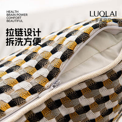 罗莱软装-画廊格抱枕  45*45 商品图3