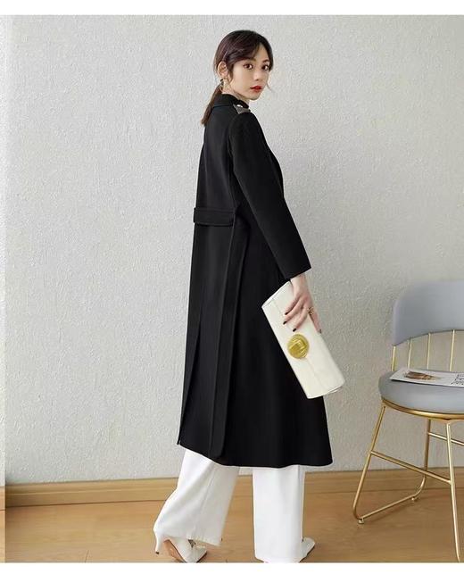 【高端系列】手工定制6828款100%澳洲羊毛双面尼英伦风外套-喜出 商品图3