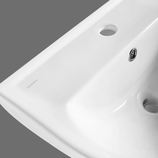 帝王洁具陶瓷一体立柱盆落地连体立柱盆家用酒店民宿卫生间阳台艺术洗手盆 CB33069立柱盆 商品图3