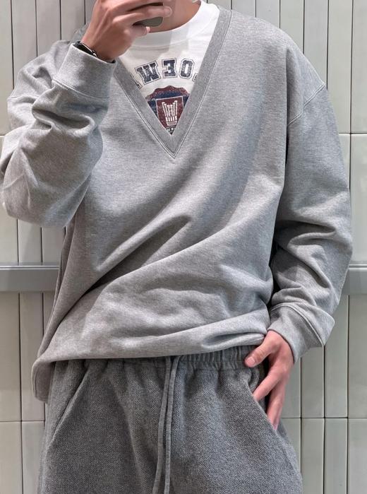 中性款棉质假两件印花刺绣卫衣014 商品图4