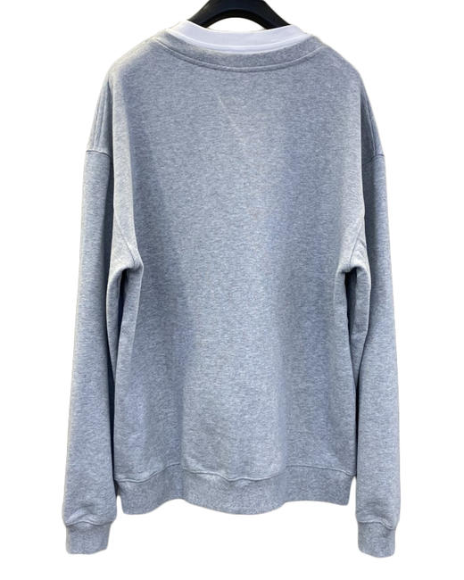 中性款棉质假两件印花刺绣卫衣014 商品图1