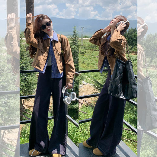 <曾小咸推荐>2.17现货秒杀 ！微信超特价！复古麂皮夹克外套 日常229.99 立减110 秒杀119.99！！ 商品图3