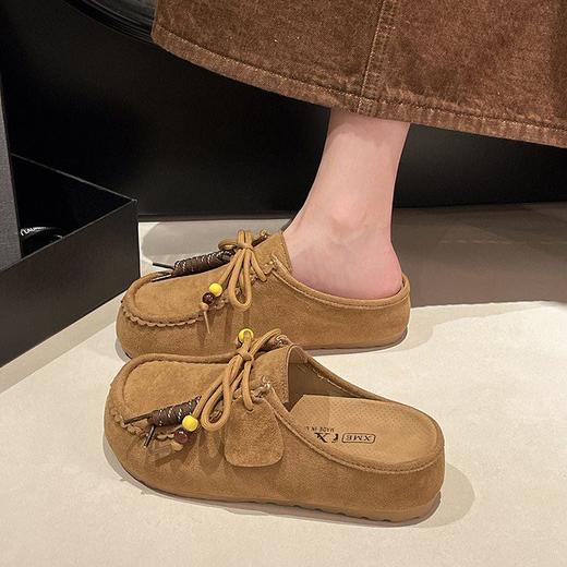 【YW】无忧购韩版百搭休闲一脚蹬袋鼠鞋勃肯包头半拖鞋507（截单后3-5天发货) 商品图1