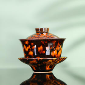 问鼎虎斑天目三才盖碗