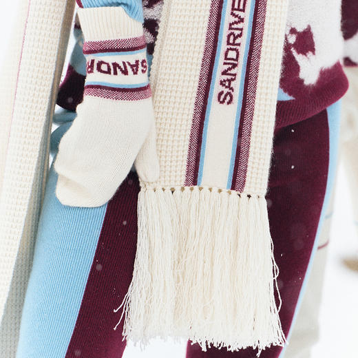 羊绒针织流苏围巾  SJF97P781A SJF97P781N 商品图1