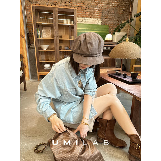 UMILAB｜锋芒*英国Stela同源 100%棉重工水洗经典廓形衬衫BH1311W 商品图1