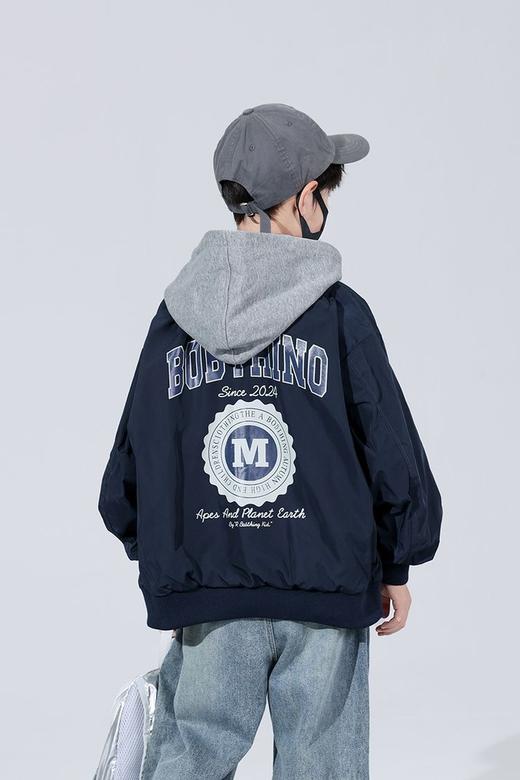 点此购买 120-170儿童春秋季假两件连帽外套 xb 328079 商品图0