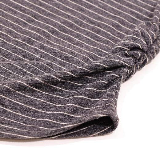 半身缘女装 秋季半高领经典条纹修身T恤253113M01140011 商品图4