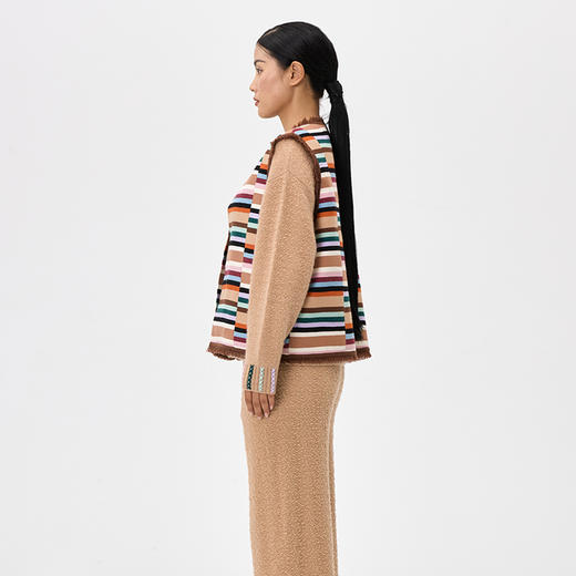 西藏手工邦典条纹马甲  SJF97W234N 商品图8