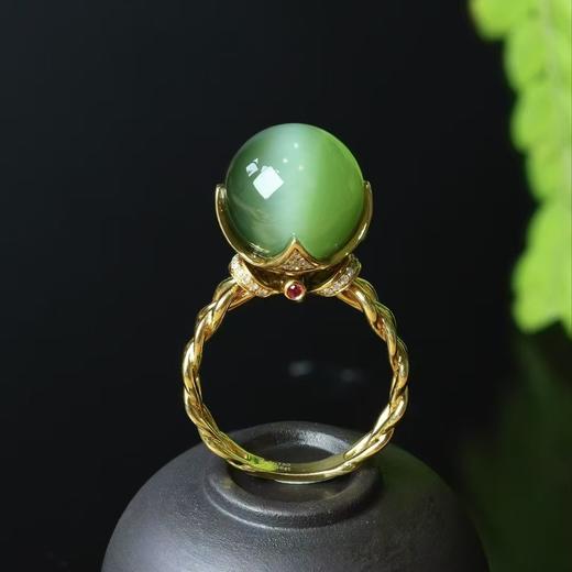 精灵之眼-猫眼碧玉戒指 商品图0