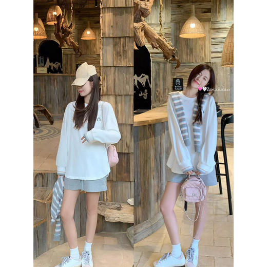 【129元任选2件】最后一波现货！韩版长袖T恤打底慵懒风宽松 商品图1