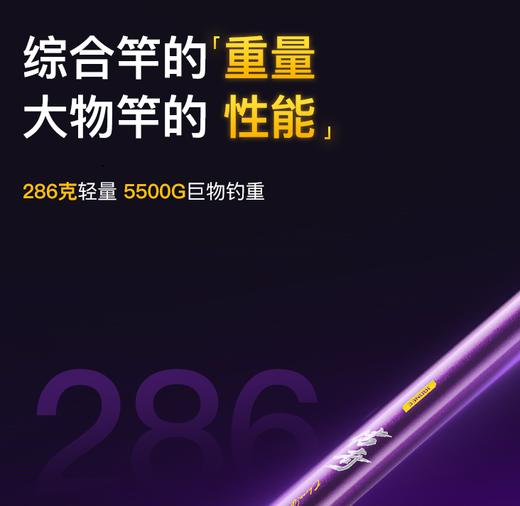 佳钓尼传奇轻量大物竿轻量化设计轻松应对复杂鱼情 商品图2