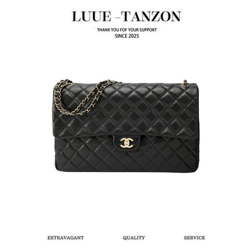 香奈儿   24C 新款“超大号CF”黑色 （LZ） 商品图0