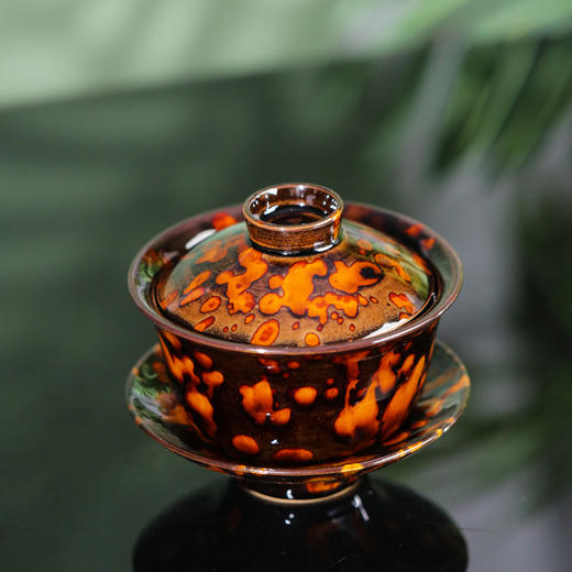 问鼎虎斑天目三才盖碗 商品图1