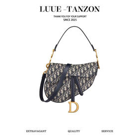 迪奥-Oblique  中号老花马鞍手袋（LZ）