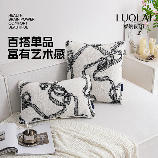 罗莱软装-画意流光抱枕  45*45 商品图6