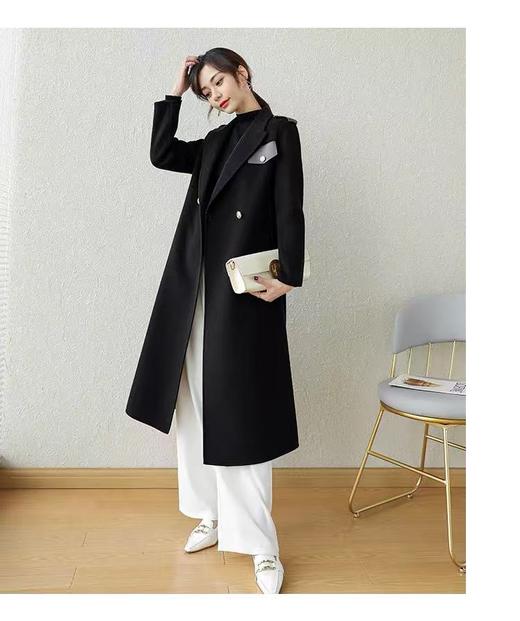 【高端系列】手工定制6828款100%澳洲羊毛双面尼英伦风外套-喜出 商品图1