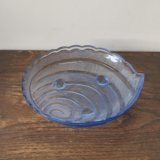 日本中古玻璃大果盘 商品图1