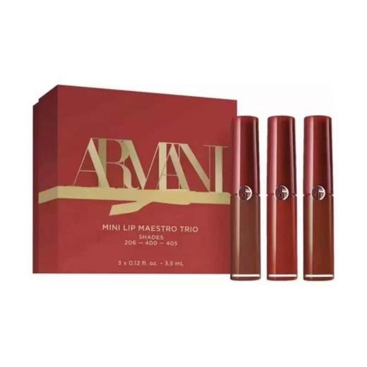 【春日限定 限时特惠】阿玛尼Armani红管唇釉206/214/400/405中样三件套/四件套礼盒 商品图4