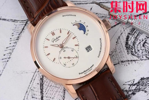 AI格拉苏蒂 原创偏心系列 有“德味儿”的腕表 原创90偏心大日历月相 男士腕表 商品图3