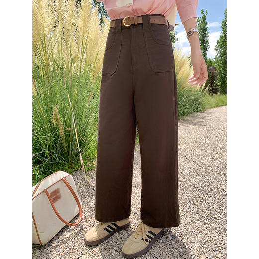 <曾小咸推荐>3.21现货秒杀 ！微信超特价！韩系2色阔腿休闲裤 日常189.99 立减100 秒杀89.99！！ 商品图1