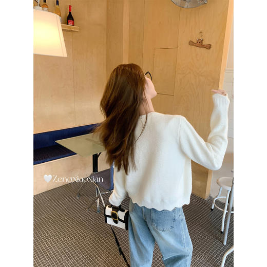 <曾小咸推荐>韩系清纯设计针织开衫秋季新 商品图4