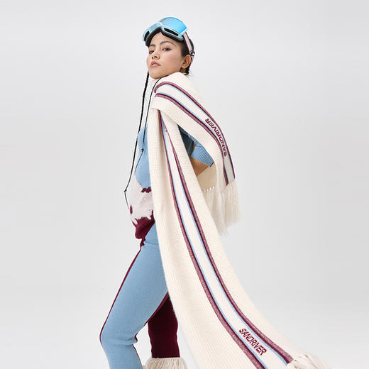 羊绒针织流苏围巾  SJF97P781A SJF97P781N 商品图5