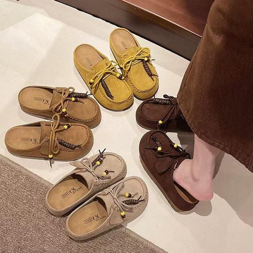 【YW】无忧购韩版百搭休闲一脚蹬袋鼠鞋勃肯包头半拖鞋507（截单后3-5天发货) 商品图0