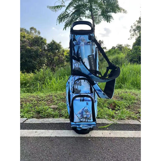 高尔夫 支架球包  黑色 蓝色 商品图2