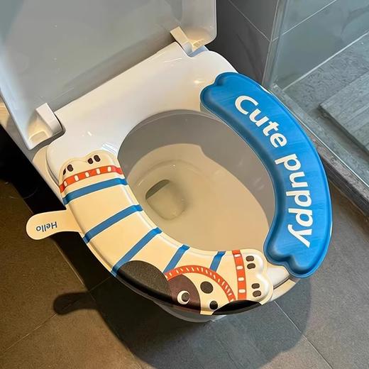 【19.9抢4对❗️四季通用马桶垫】无惧溅水受潮，家中常备，舒适加厚保暖马桶垫四季通用，粘贴式马桶圈坐垫坐便垫L 商品图3