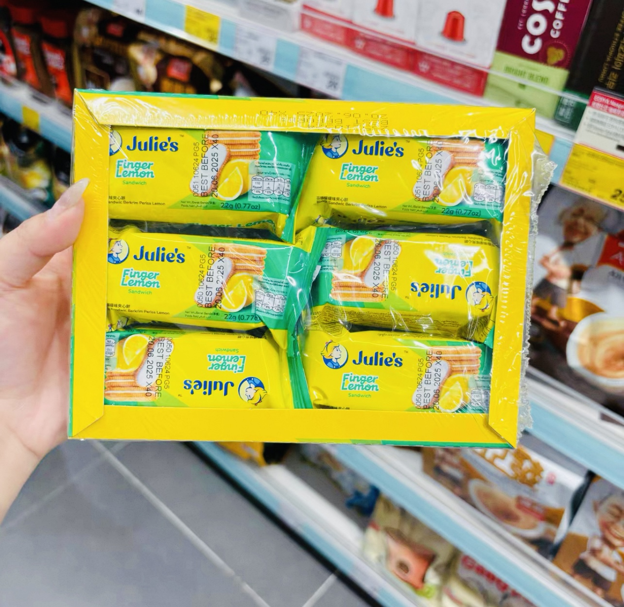 马来西亚Julie"s茱莉丝格柠檬味夹心饼干-264g