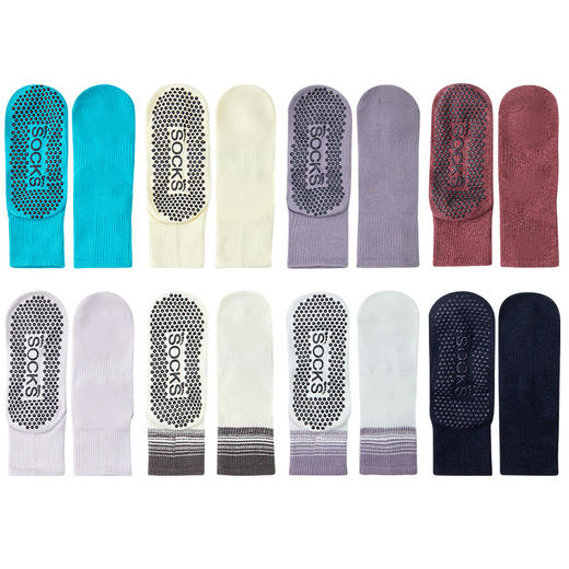 【49元任选3双】【腾飞系列】新款女袜中短筒棉吸汗配鲨鱼裤长袜子普拉提袜防滑瑜伽袜（活动产品，收货7天内支持退换） 商品图4