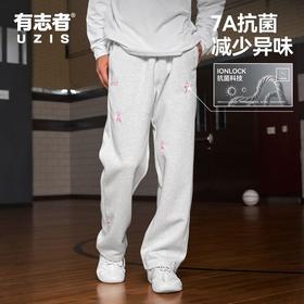 有志者UZIS美式潮流直筒卫裤子男士新款宽松运动长裤跑步健身星迹
